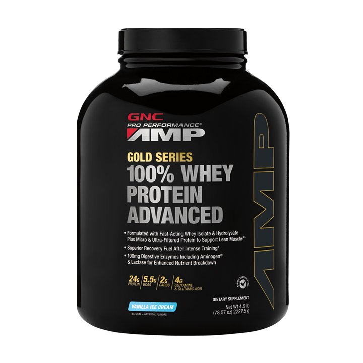 Gnc Amp Gold Series 100% Whey Protein Advanced, Proteina Din Zer, Cu Aroma