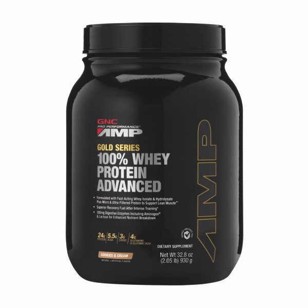 Gnc Amp Gold Series 100% Whey Protein Advanced, Proteina Din Zer, Cu Aroma De