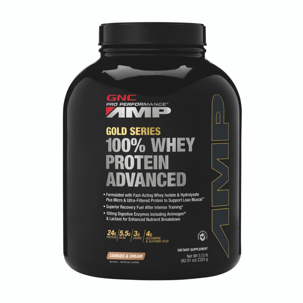 Gnc Amp Gold Series 100% Whey Protein Advanced, Proteina Din Zer, Cu Aroma De