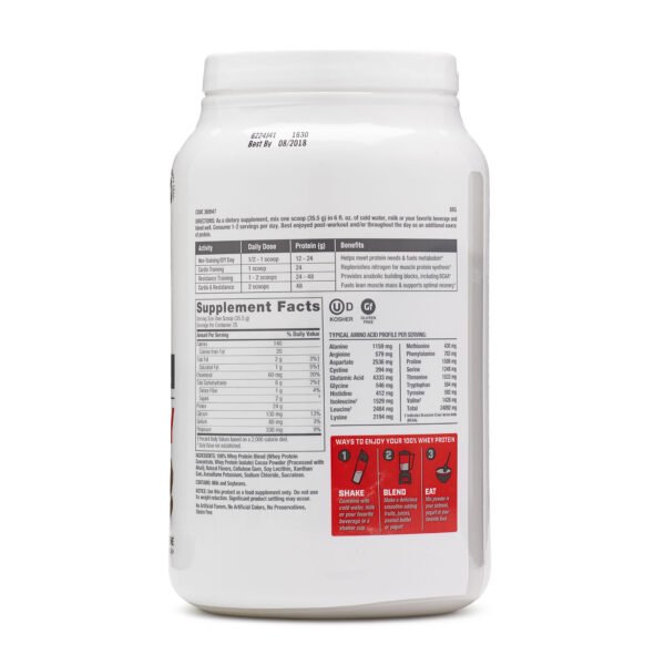 Gnc Pro Performance 100% Whey, Proteina Din Zer, Cu Aroma De Ciocolata, 887.5g - imagine 2