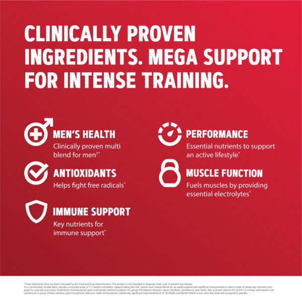 Gnc Mega Men Sport, Complex De Multivitamine Pentru Barbati, 90 Tb - imagine 4