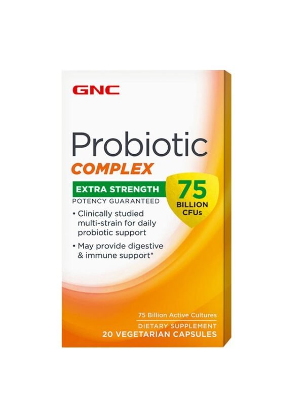 Gnc Probiotic Complex Extra Strength 75 Billion Cfus, Probiotic 75