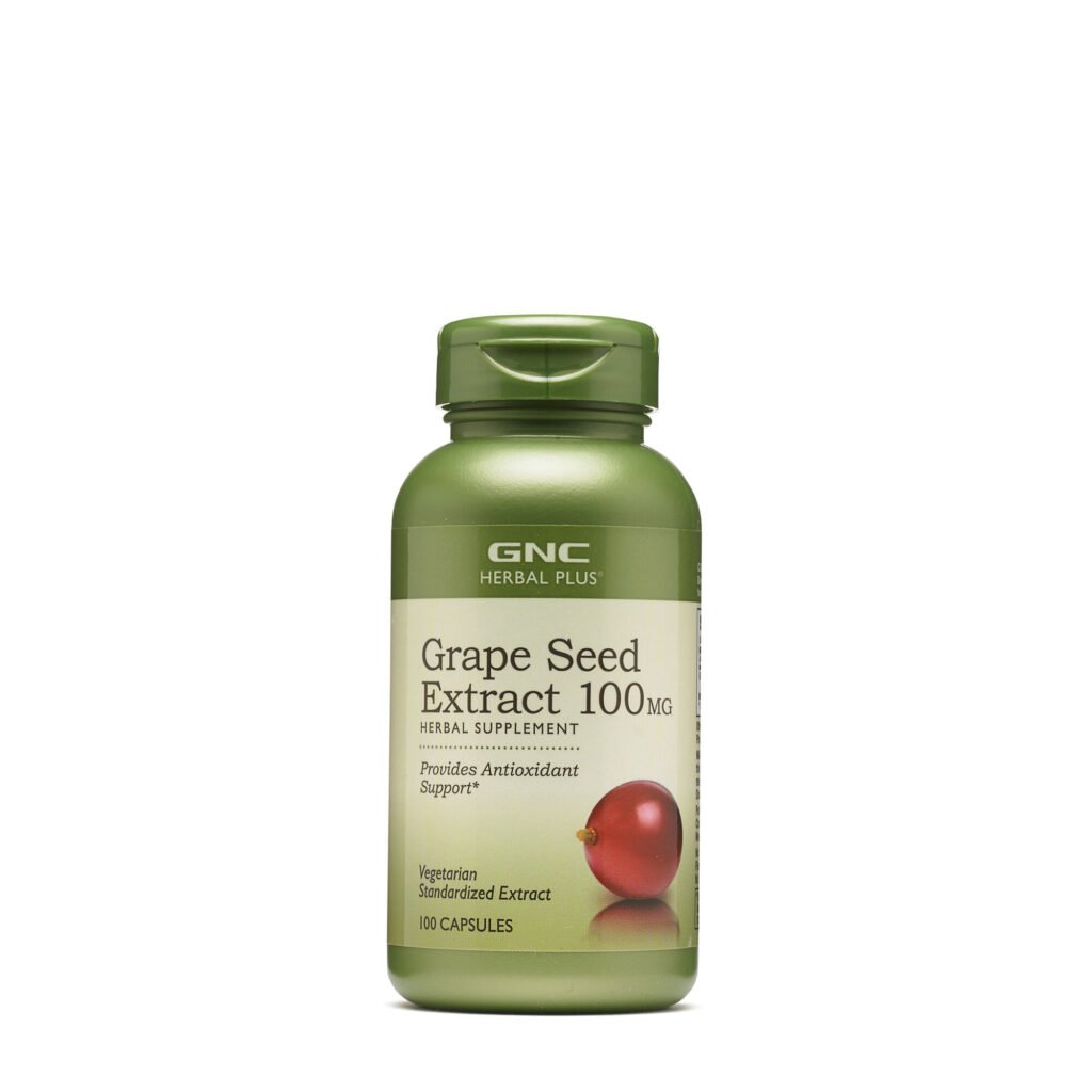 Gnc Herbal Plus Grape Seed 100 Mg, Extract Din Seminte