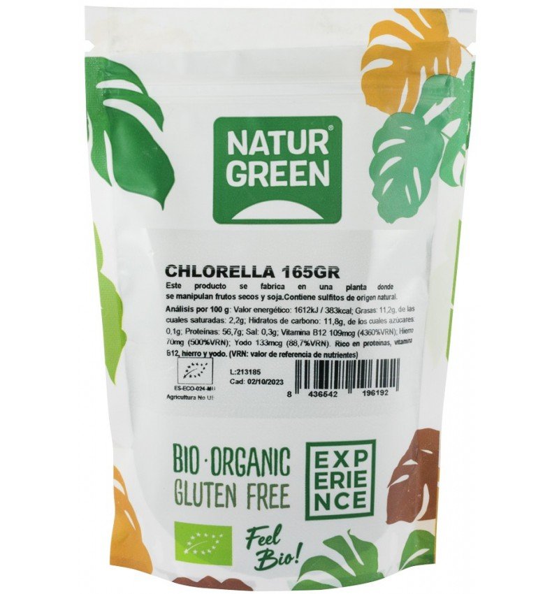 Pudra bio de chlorella, 165g