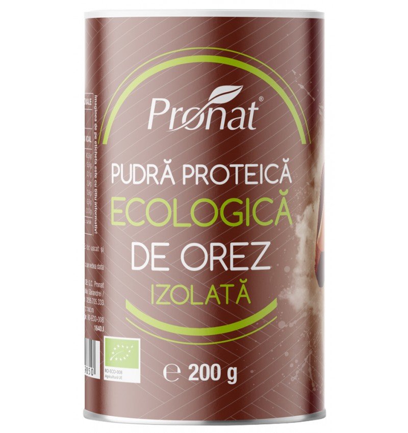 Pudra proteica bio de orez izolata,