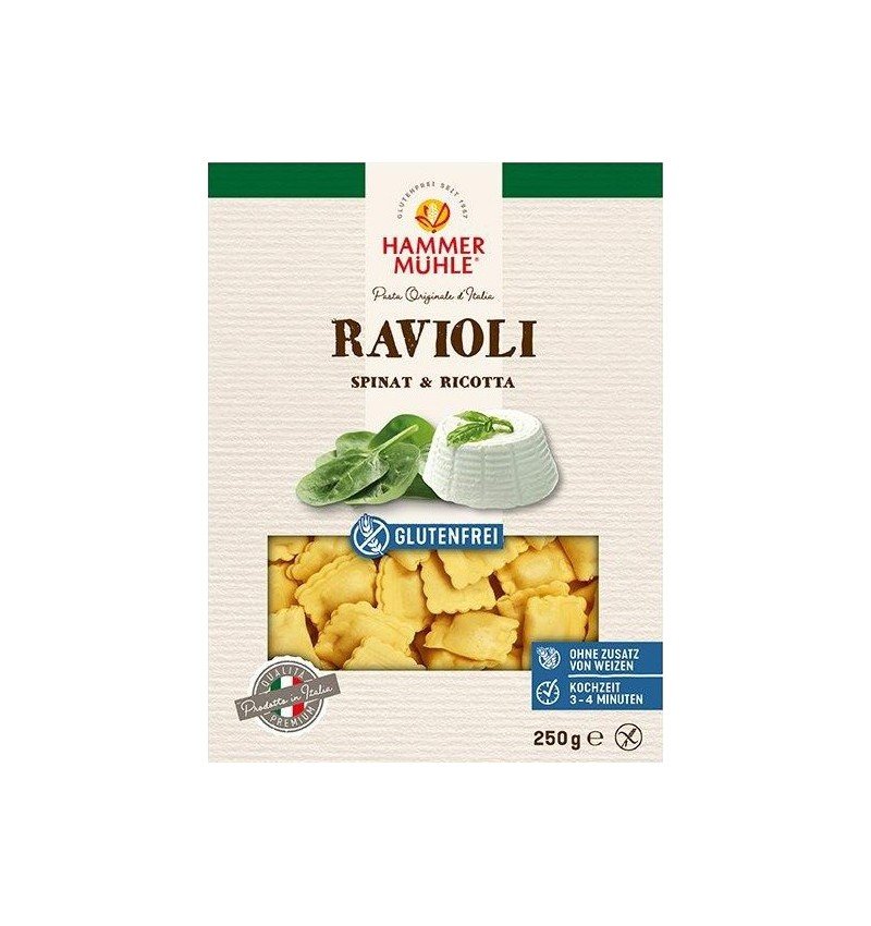 Ravioli cu spanac si ricotta, fara gluten,