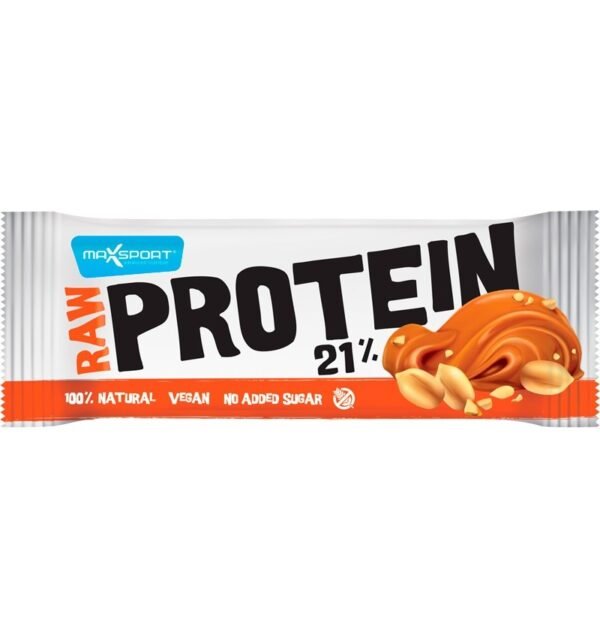 Raw Protein 21% Baton proteic cu alune si sare vulcanica,