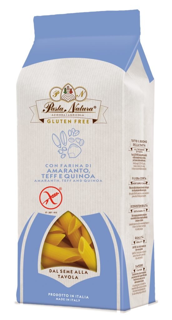 Penne din amarant, teff si quinoa bio, fara gluten