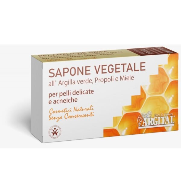 Sapun antiacnee cu argila verde, propolis si