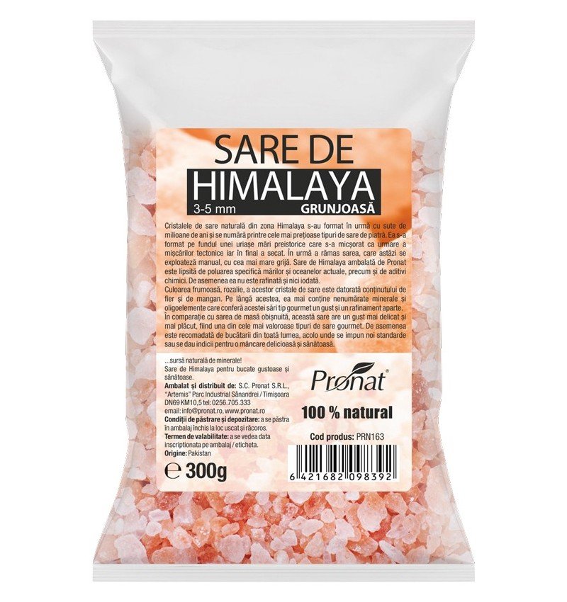 Sare de Himalaya grunjoasa, 300g