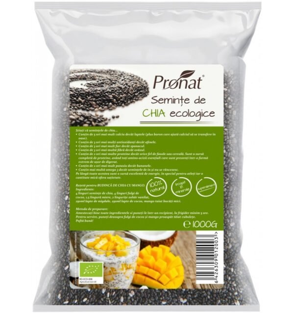 Seminte de chia bio, 1000g