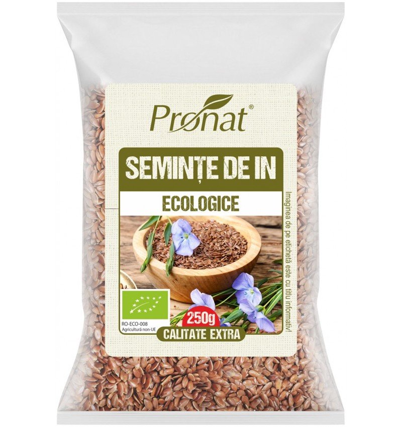 Seminte de in bio, 250g