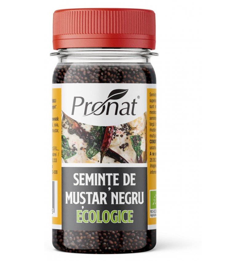 Seminte de mustar negru bio,