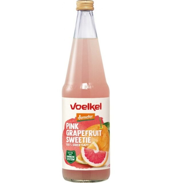 Suc bio de grapefruit roz,