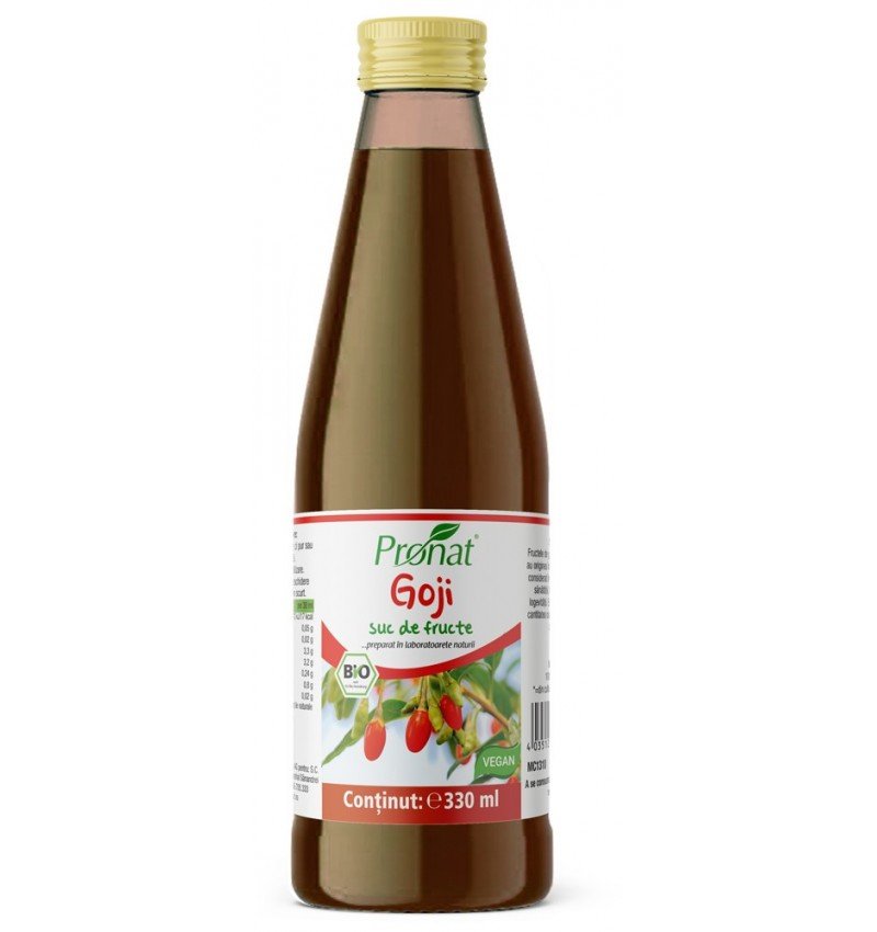 Suc de goji 100%, bio,