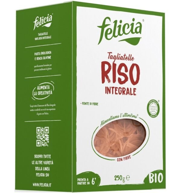 Tagliatelle bio din faina de orez integral,