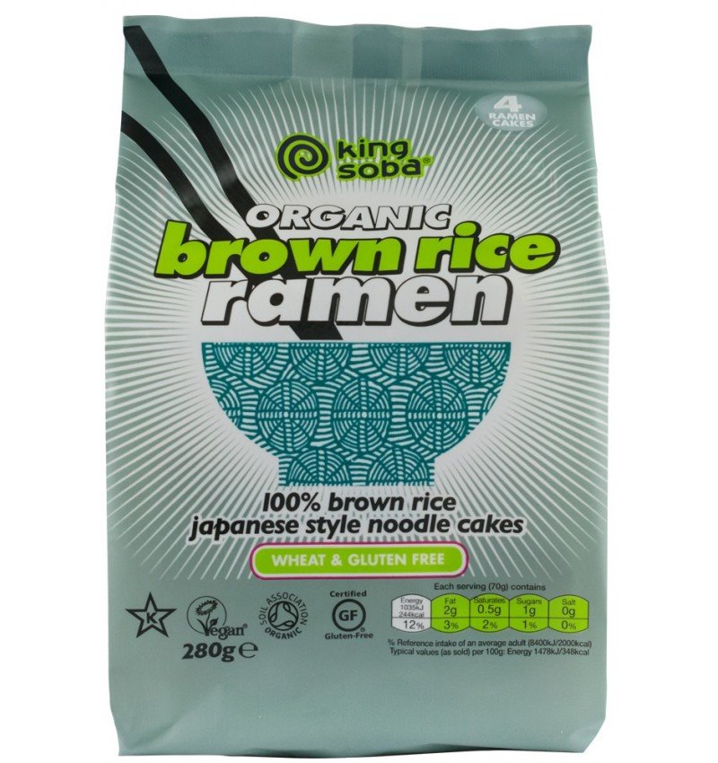 Taitei bio ramen din orez integral, 280g