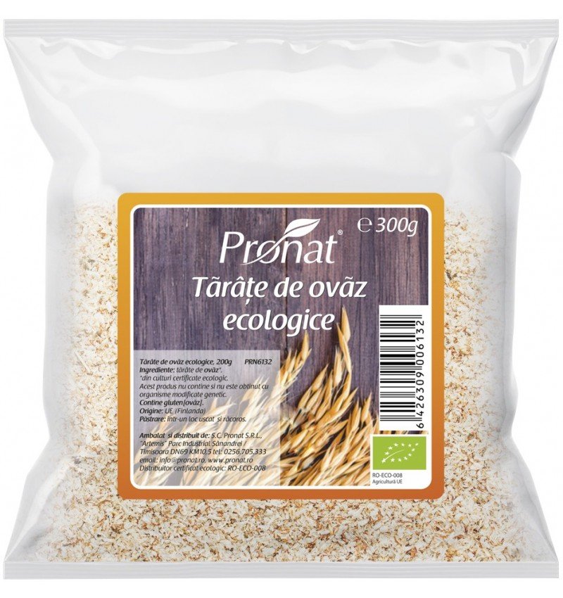 Tarate bio de ovaz, 300g