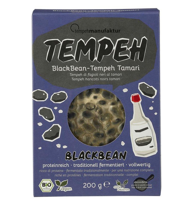 TEMPEH BIO DIN FASOLE NEAGRA CU SOS