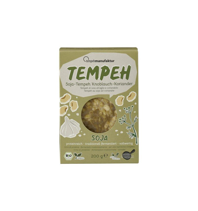 TEMPEH BIO DIN SOIA CU CORIANDRU SI