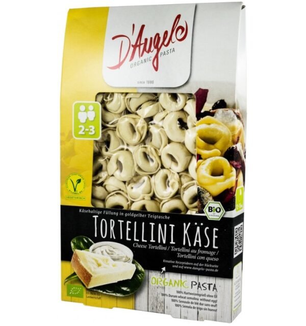 Tortellini bio cu branza, 250g