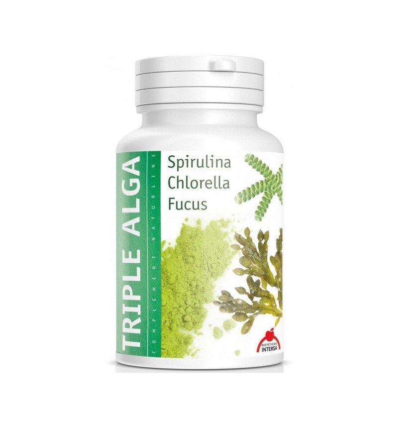 Triplu alge spirulina, chlorella, fucus, 46.8g