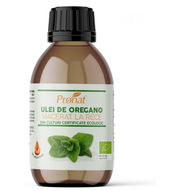 Ulei bio de oregano macerat la rece,