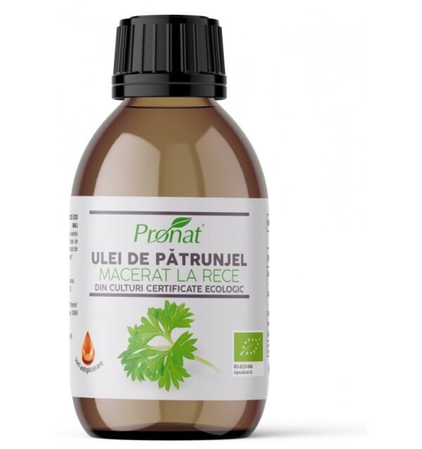 Ulei bio de patrunjel macerat la rece,