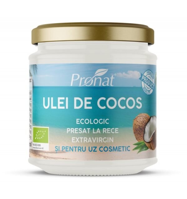 Ulei de cocos extravirgin bio presat la