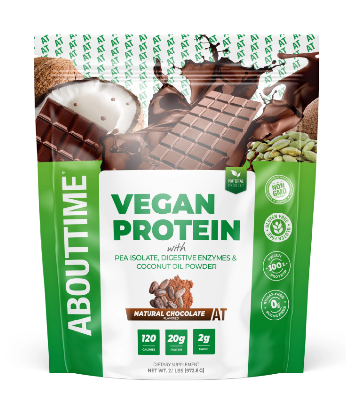 Abouttime Vegan Protein Proteina Vegana Cu Aroma Naturala