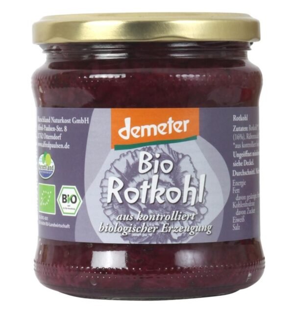 Varza rosie murata bio si demeter, 350g /