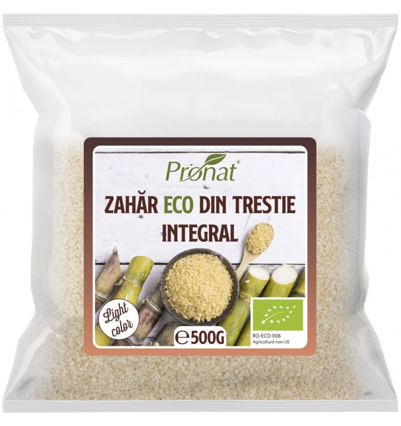 Zahar bio integral din trestie, Light,