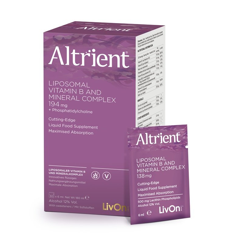 Altrient B (30 pliculete)Ingrediente: apă deionizată, fosfolipide din lecitină (emulsifiant),