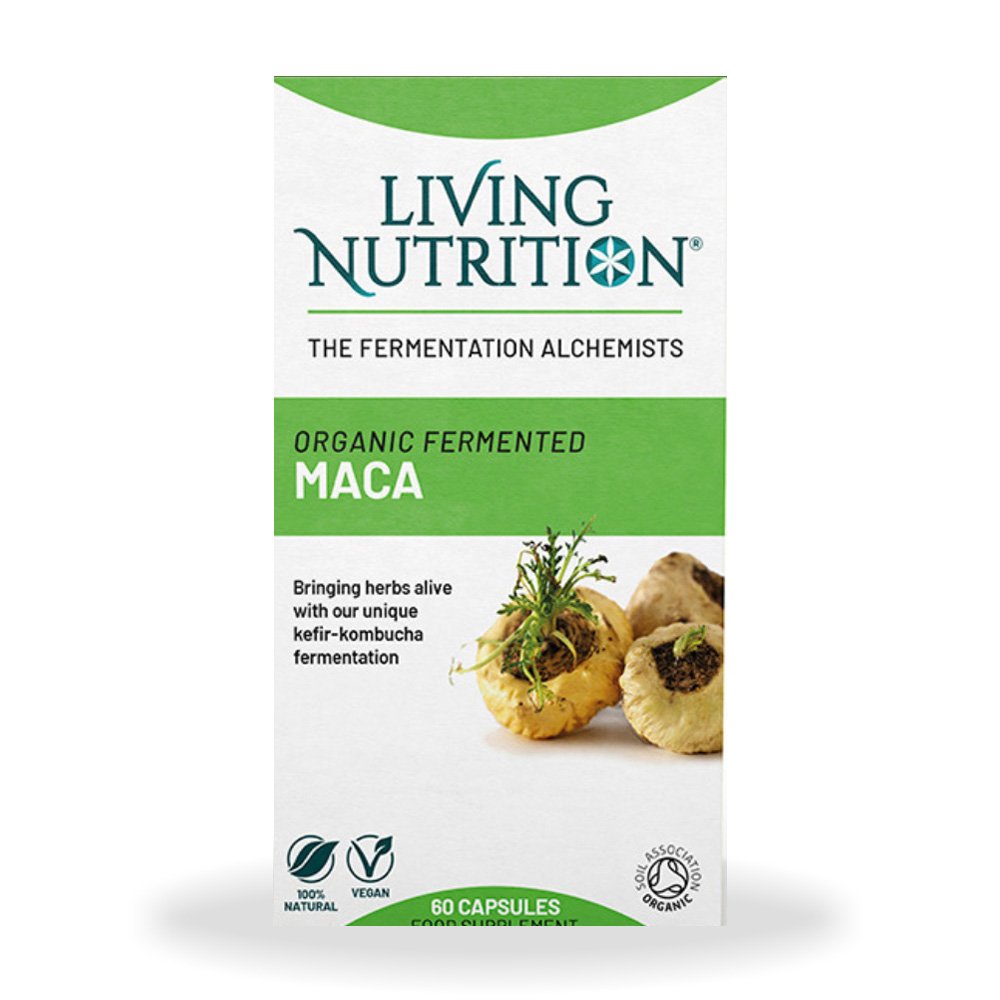 Organic Fermented Maca 600 mg Full Spectrum (60 capsule), Living