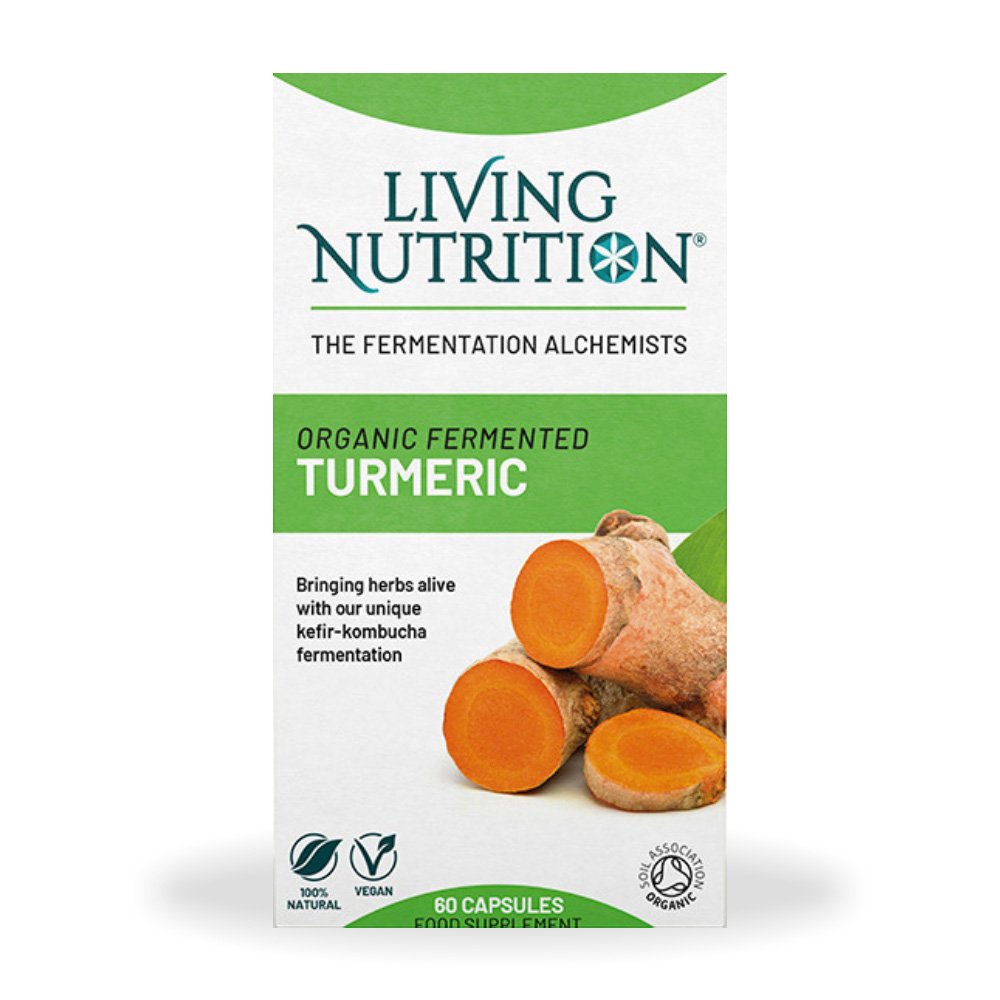 Organic Fermented Turmeric 600 mg Full Spectrum (60 capsule), Living