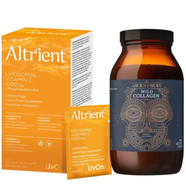 Pachet Altrient C (30 pliculete) + Wild Collagen Ancient and Brave (200 grame)